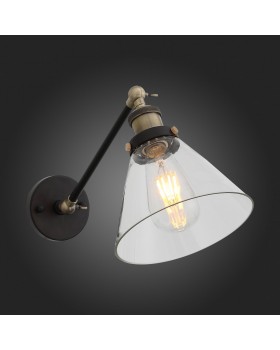 SL237.411.01 Бра ST-Luce Черный, Бронза/Прозрачный E27 1*40W EVOLUTO-foto5