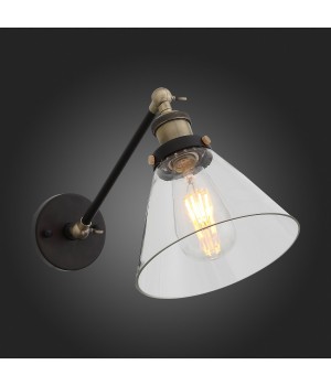 SL237.411.01 Бра ST-Luce Черный, Бронза/Прозрачный E27 1*40W EVOLUTO-foto5