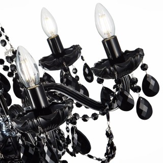 SL642.403.06 Люстра подвесная ST-Luce Черный, Хром/Черный E14 6*40W ODILIA-foto3