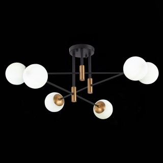 SL1203.402.06 Люстра потолочная ST-Luce Бронза,Черный/Белый E27 6*40W LIMANO-foto9