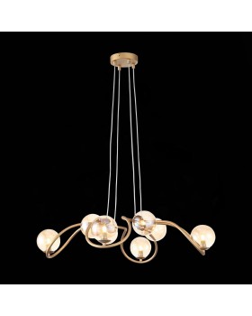 SL1502.203.08 Светильник подвесной ST-Luce Золотистый/Янтарный G9 8*5W LEGATEZZA-foto9