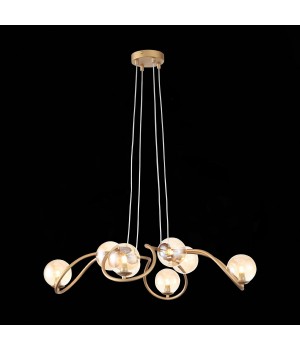 SL1502.203.08 Светильник подвесной ST-Luce Золотистый/Янтарный G9 8*5W LEGATEZZA-foto9