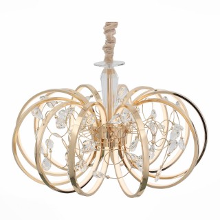 SL923.203.12 Люстра подвесная ST-Luce Золотистый, Прозрачный/Белый LED 1*70W 4000K OTTAVO-foto2