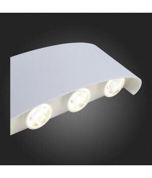 SL089.501.08 Светильник уличный настенный ST-Luce Белый кварцевый LED 8*1W 4000K BISELLO-foto4