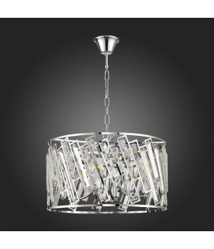 SL1103.113.08 Светильник подвесной ST-Luce Хром/Прозрачный,Хром E14 8*60W LETINA-foto5