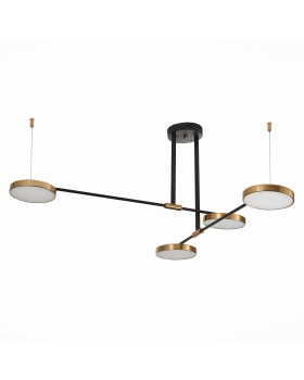 SL1605.403.04 Светильник подвесной ST-Luce Черный/Латунь, Белый LED 4*8,5W 3000K FARONE-foto2