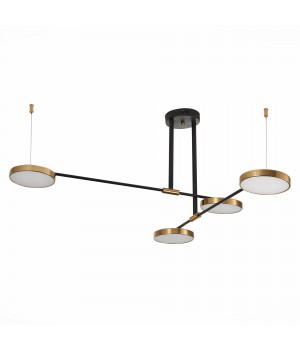 SL1605.403.04 Светильник подвесной ST-Luce Черный/Латунь, Белый LED 4*8,5W 3000K FARONE-foto2