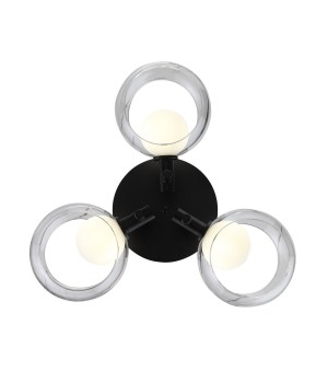 SL1483.402.03 Светильник потолочный ST-Luce Черный/Прозрачный, Белый G9 3*5W ELLETO-foto12