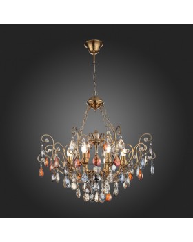 SL421.303.08 Люстра подвесная ST-Luce Бронза/Мульти E14 8*40W VIANETA-foto5