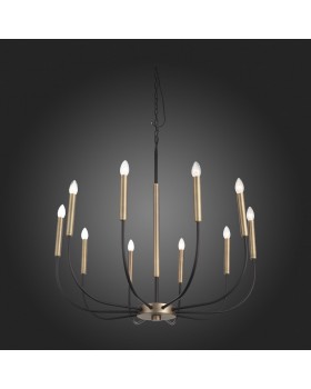 SLD008.423.10 Люстра подвесная ST-Luce Латунь, Черный E14 10*40W LAMDARIO-foto4