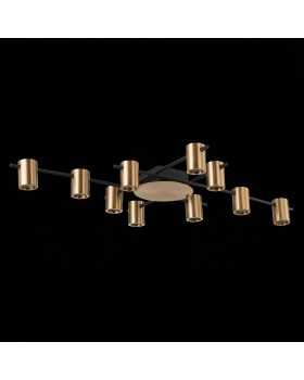 SL1207.402.10 Светильник потолочный ST-Luce Черный/Латунь GU10 10*7W VEROLI-foto4