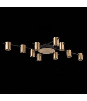 SL1207.402.10 Светильник потолочный ST-Luce Черный/Латунь GU10 10*7W VEROLI-foto4