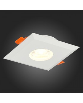 ST204.508.01 Св-к встр. Мат. белый GU10 1*50W L94xW94xH25 220V Без ламп QUOSIS-foto7