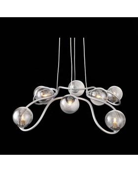 SL1502.103.08 Светильник подвесной ST-Luce Хром/Дымчатый G9 8*5W LEGATEZZA-foto8