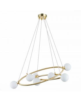 SL1508.203.07 Люстра подвесная ST-Luce Золотистый/Белый G9 7*5W RIALTO-foto2