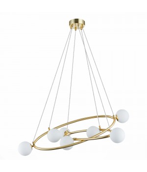 SL1508.203.07 Люстра подвесная ST-Luce Золотистый/Белый G9 7*5W RIALTO-foto2