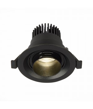 ST701.448.07 Св-к встр. Zoom Черный LED 1*7W 4000K 560Lm Ra 15°-60° IP20 D90xH65 170-240V ST701-foto2