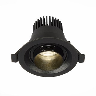 ST701.448.07 Св-к встр. Zoom Черный LED 1*7W 4000K 560Lm Ra 15°-60° IP20 D90xH65 170-240V ST701-foto2
