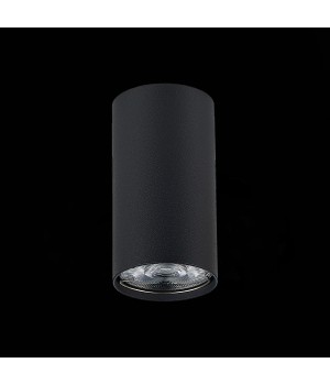 ST110.407.01 Светильник потолочный Мат. черный GU10 1*50W D54xH100 220V Без ламп SIMPLUS-foto4