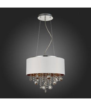 SL1350.503.04 Светильник подвесной ST-Luce Хром/Белый, Золотистый, Прозрачный E14 4*40W LACCHIA-foto5