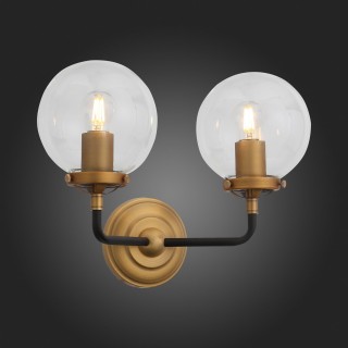 SL234.401.02 Бра ST-Luce Черный, Золото/Прозрачный E27 2*40W VARIETA-foto8