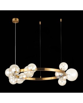 SL1165.302.15 Светильник подвесной ST-Luce Бронза/Коньячный G4 15*5W NECTON-foto9