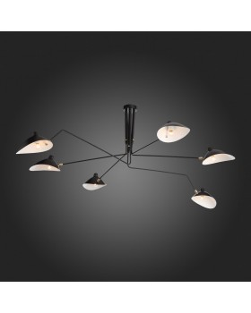 SL305.402.06 Люстра потолочная ST-Luce Черный/Черный, Белый E27 6*60W SPRUZZO-foto10