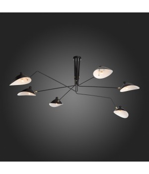 SL305.402.06 Люстра потолочная ST-Luce Черный/Черный, Белый E27 6*60W SPRUZZO-foto10