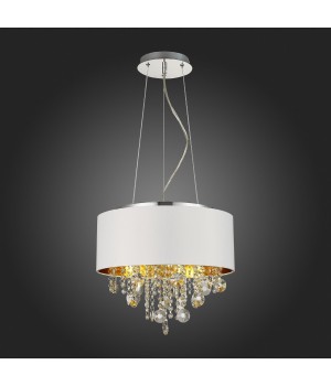 SL1350.503.04 Светильник подвесной ST-Luce Хром/Белый, Золотистый, Прозрачный E14 4*40W LACCHIA-foto6