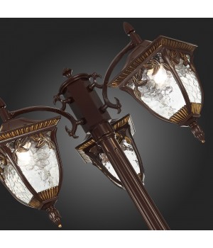 SL083.705.03 Светильник уличный наземный ST-Luce Кофейный/Кофейный, Прозрачный E27 3*60W CHIANI-foto12