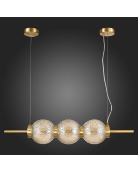 SL1155.313.03 Светильник подвесной ST-Luce Латунь/Коньячный E14 3*40W MARENA-foto4