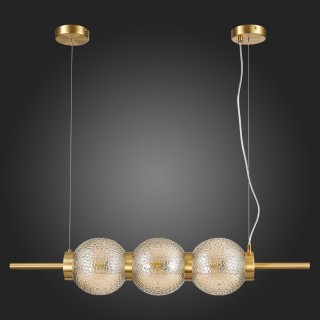 SL1155.313.03 Светильник подвесной ST-Luce Латунь/Коньячный E14 3*40W MARENA-foto4