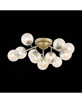 SL438.202.12 Люстра потолочная ST-Luce Золотистый/Коньячный G9 12*5W PALLЕRE-foto4