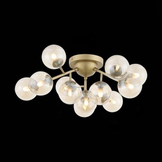 SL438.202.12 Люстра потолочная ST-Luce Золотистый/Коньячный G9 12*5W PALLЕRE-foto4