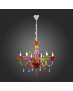 SL672.963.06 Люстра подвесная ST-Luce Разноцветный/Разноцветный E14 6*40W DELIZIA-foto5