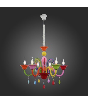 SL672.963.06 Люстра подвесная ST-Luce Разноцветный/Разноцветный E14 6*40W DELIZIA-foto5