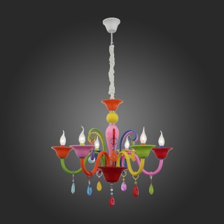 SL672.963.06 Люстра подвесная ST-Luce Разноцветный/Разноцветный E14 6*40W DELIZIA-foto5