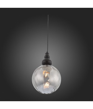 SL374.413.01 Подвес ST-Luce Черный/Дымчатый E27 1*40W BACINETO-foto8