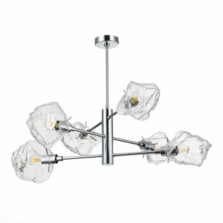 SL1175.102.06 Люстра потолочная ST-Luce хром/прозрачный E14 6*40W Portici-foto2