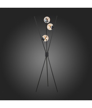 SL549.505.03 Торшер ST-Luce Черный/Коньячный E27 3*40W STAMPO-foto8