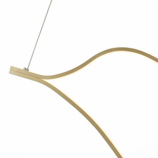 SL6106.203.56 Светильник подвесной ST-Luce Золотистый/Белый LED 1*56W 4000K Cortile-foto3