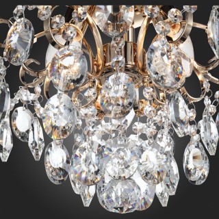 SL846.202.03 Люстра подвесная ST-Luce Золотистый/Прозрачный E14 3*40W ORECCHINI-foto5