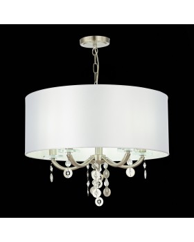 SL1757.113.05 Люстра подвесная ST-Luce Никель/Белый E14 5*40W KATENA-foto4