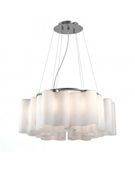 SL116.503.06 Люстра подвесная ST-Luce Серебристый/Белый E27 6*60W ONDE