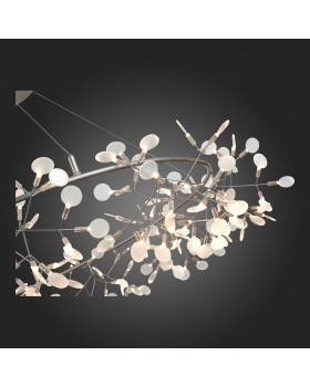 SL379.103.216 Люстра подвесная ST-Luce Серебристый/Белый LED 216*0,5W 3500K RAFINA-foto3