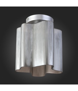 SL117.702.01 Светильник потолочный ST-Luce Серебристый/Дымчатый E27 1*60W ONDE-foto6