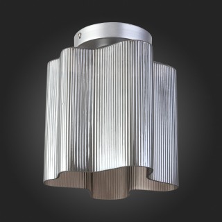 SL117.702.01 Светильник потолочный ST-Luce Серебристый/Дымчатый E27 1*60W ONDE-foto6