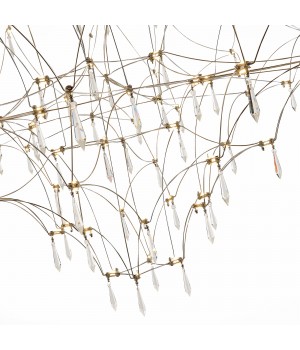 SL797.103.114 Люстра подвесная ST-Luce Хром, Прозрачный LED 114*0,45W 3200K GRAVETTA-foto11