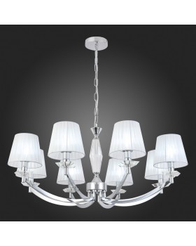 SL1756.103.08 Светильник подвесной ST-Luce Хром/Светло-серый E14 8*40W BELLO-foto5