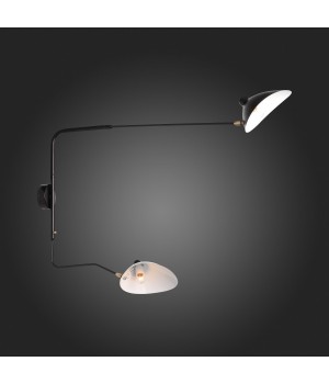 SL305.401.02 Светильник настенный ST-Luce Черный/Черный, Белый E27 2*60W SPRUZZO-foto4